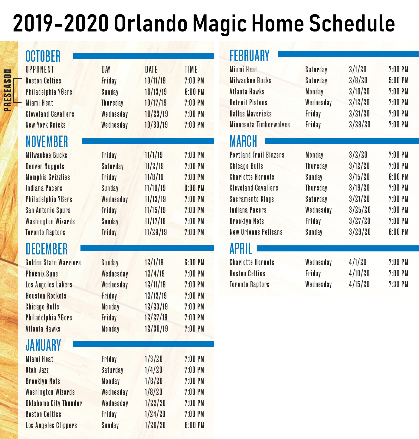Orlando Magic Schedule Urjutr 